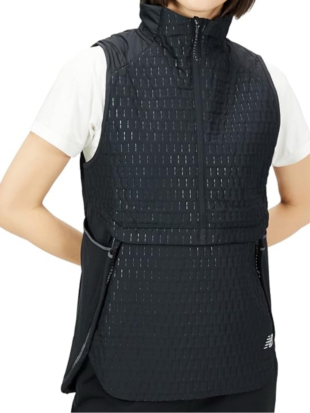 New Balance Quilted 1/2 Zip Heat Grid Running Vest XL